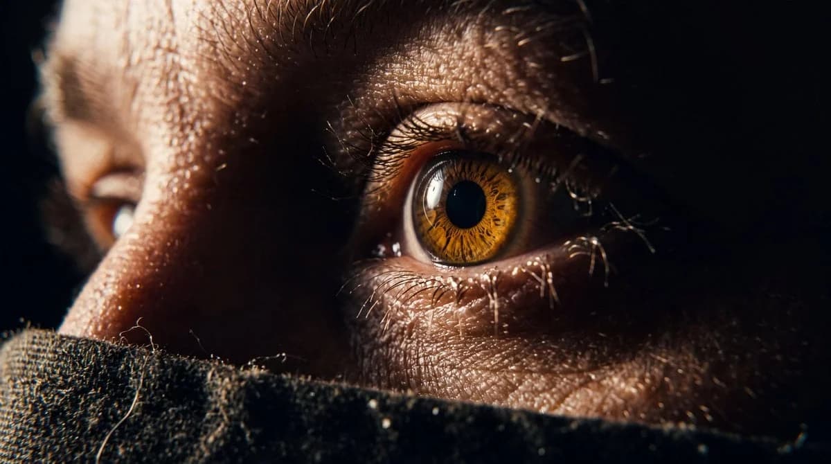 Cinematic close-up