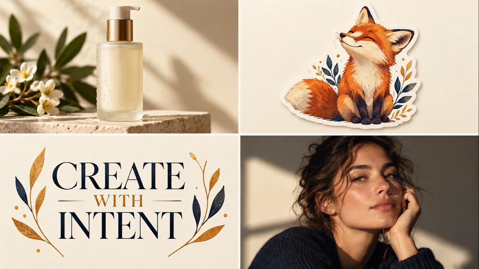 Overview of product imagery, isolated artwork, typography and portrait creation